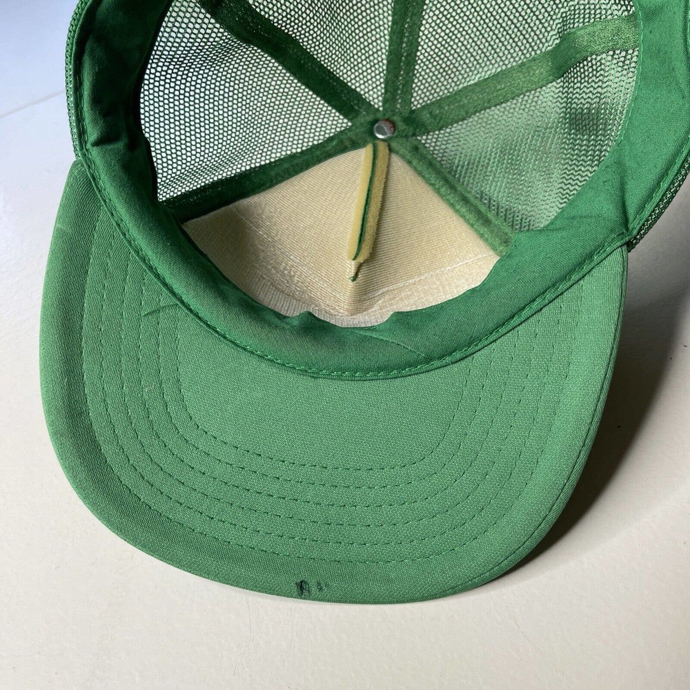 John Deere Mesh Snap Patch Trucker Hat Foam Rope Swingster Green VTG - Picture 7 of 12